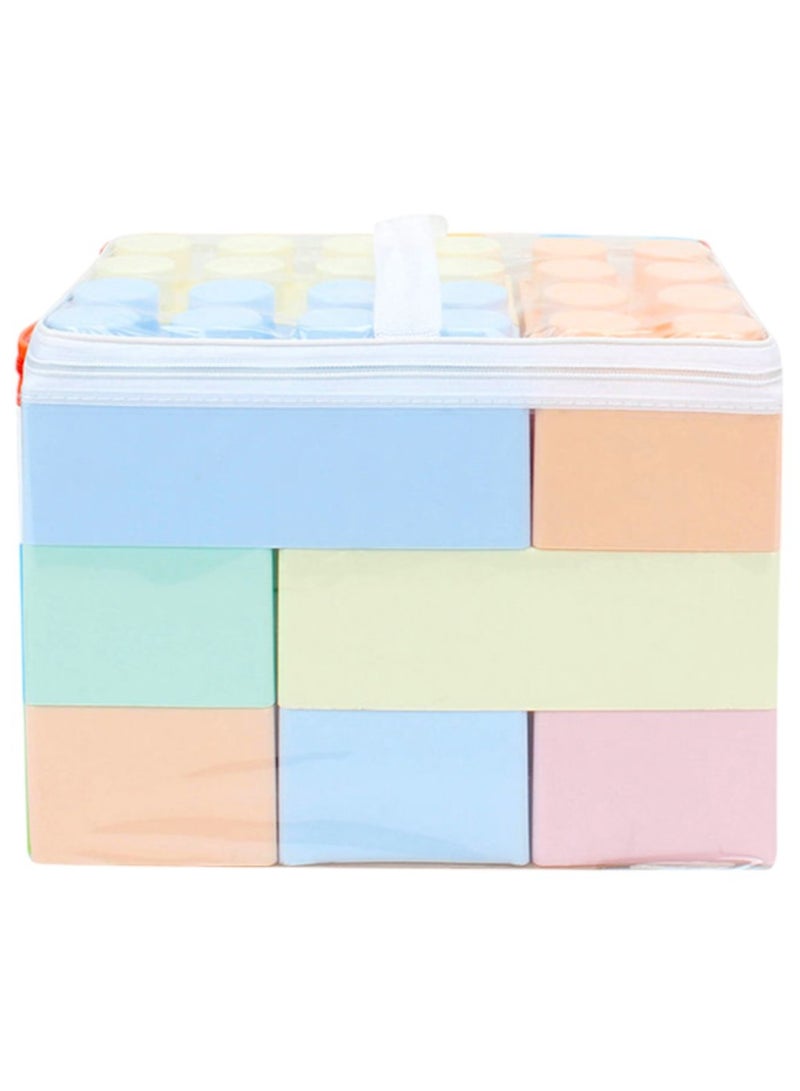 Toy Box Assorted 9pc Mega Bricks Building Blocks Set With Portable Carrying Bag Toy For Kids 3+ Years  - Image 2