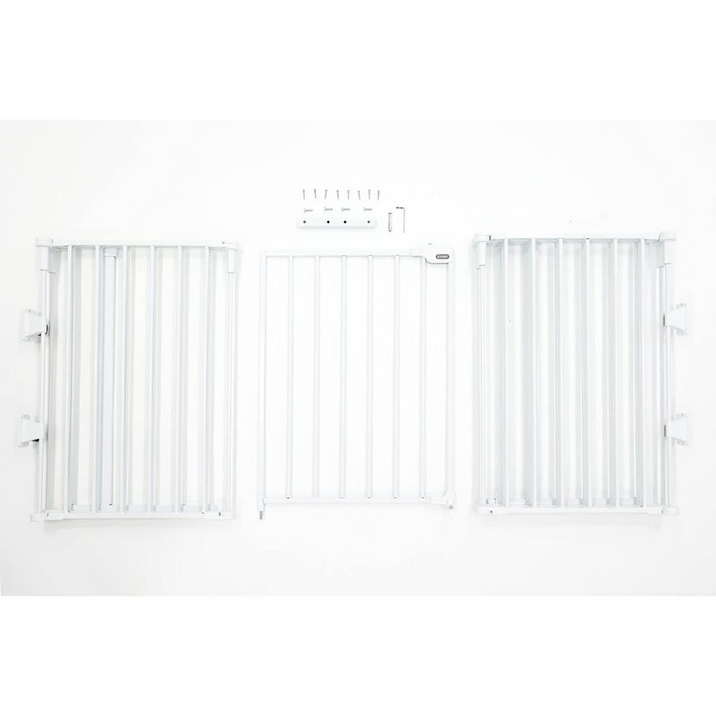 Regalo بوابة أطفال عريضة جداً من ريجالو 56"-130" وساحة لعب، بوابة أمان قابلة للتعديل 2 في 1 للمداخل وأسفل السلالم، فاصل غرف مثبت على الحائط، يتضمن مجموعة تثبيت الحائط - Image 4
