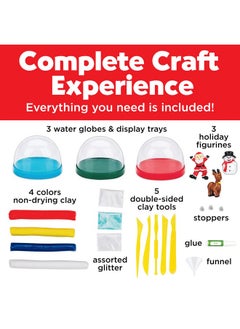 Creativity for Kids Make Your Own Holiday Snow Globes Holiday Crafts For Kids Create 3 Diy Snow Globes Christmas Activities For Kids Ages 6 8+  - Image 3