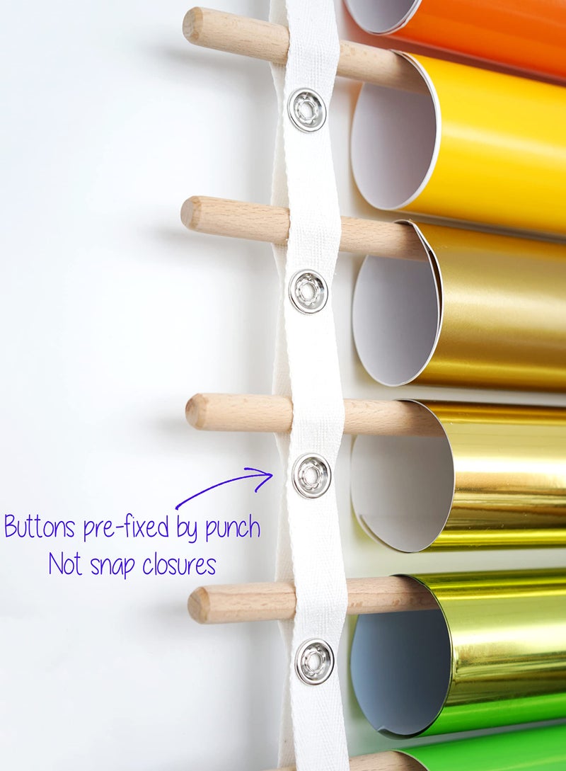 ZENXUS Door Hanging Straps for Vinyl Rolls Organizer, w/o Dowels - Image 3