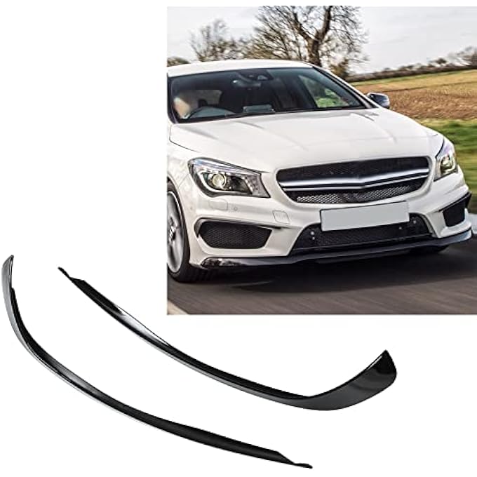 Torvex Bumper Vent Cover, Front Side Air Vent Trim Air Duct Grille Compatible with Mercedes CLA Class C117 X117 AMG Line CLA45 - Image 4