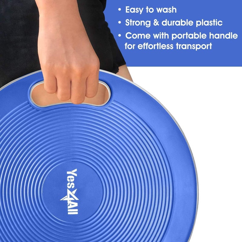 Yes4All Upgraded Wobble Balance Board, 16.34" TPE Non-slip, Stability Board for Home Gym, Standing Desk & Physical Therapy - Image 4