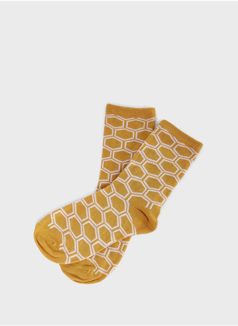 Cotton On - Kids 3Pk Crew Cut Socks - Image 1