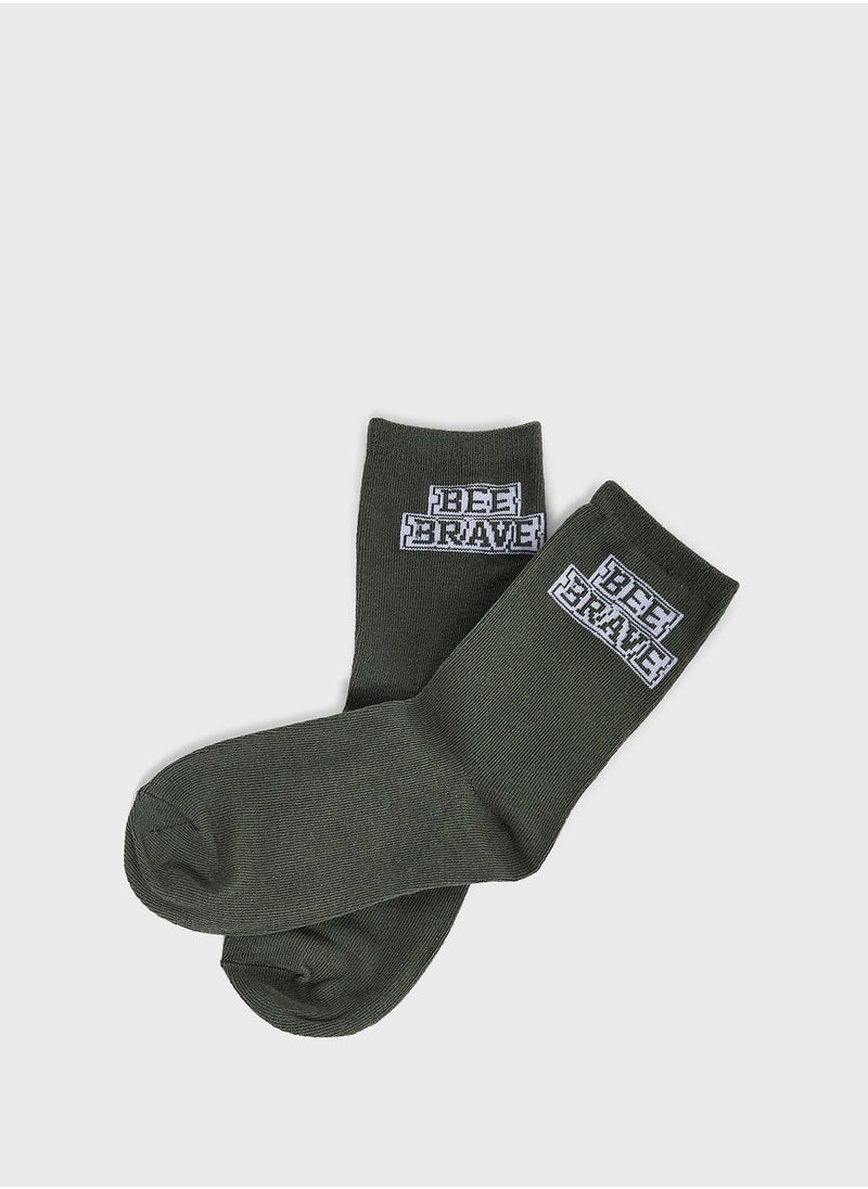 Cotton On - Kids 3Pk Crew Cut Socks - Image 1