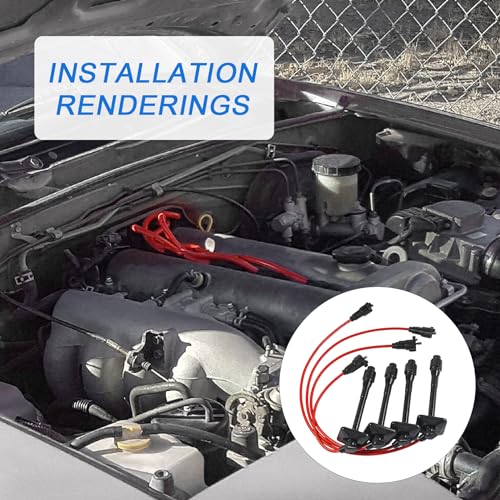 JDMSPEED New Ignition Spark Plug Wires Set Replacement for Toyota Camry Solara Rav4 2.2L 1997-2001 - Image 5