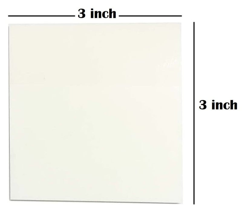 Mincer Transparent Sticky Notes Writable and Multifunctional Tabs | Clear Waterproof Self-Adhesive Translucent 3 X 3 Memo Sticky Notes for (Color 400 Pcs, White 50 Pcs) (Pack of 3) - Image 2