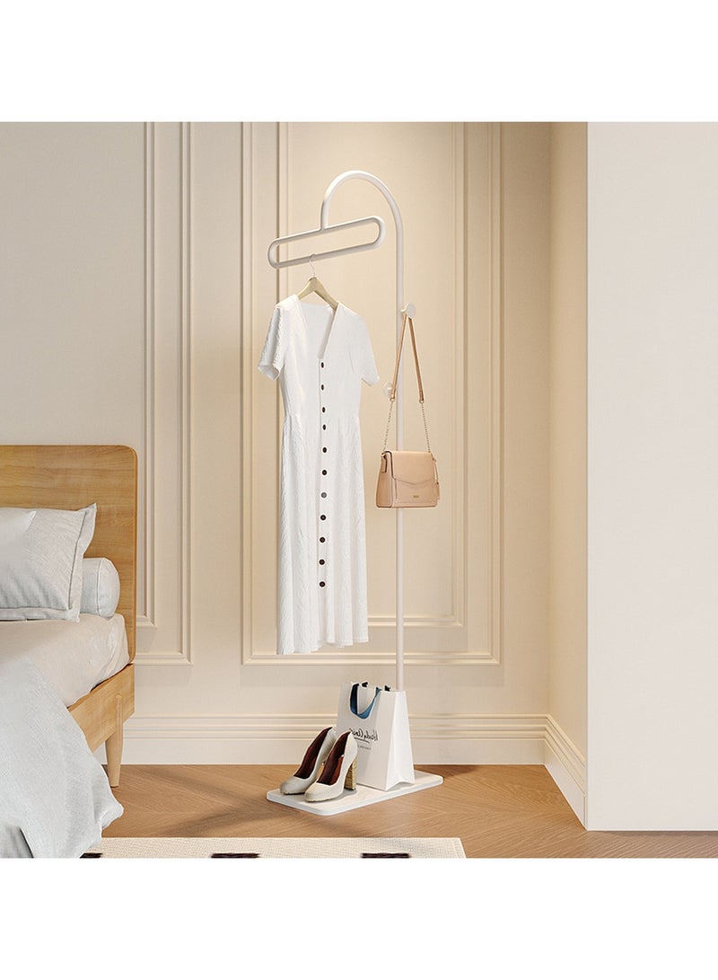 YQbest Metal Coat Rack Freestanding with Natural Marble Base 67” 170cm Entryway Coats Hanger Stand with 3 Hooks, Home Bedroom Hotel Hall Tree for Coats, Hats, Scarves, Clothes, and Handbags - Image 3