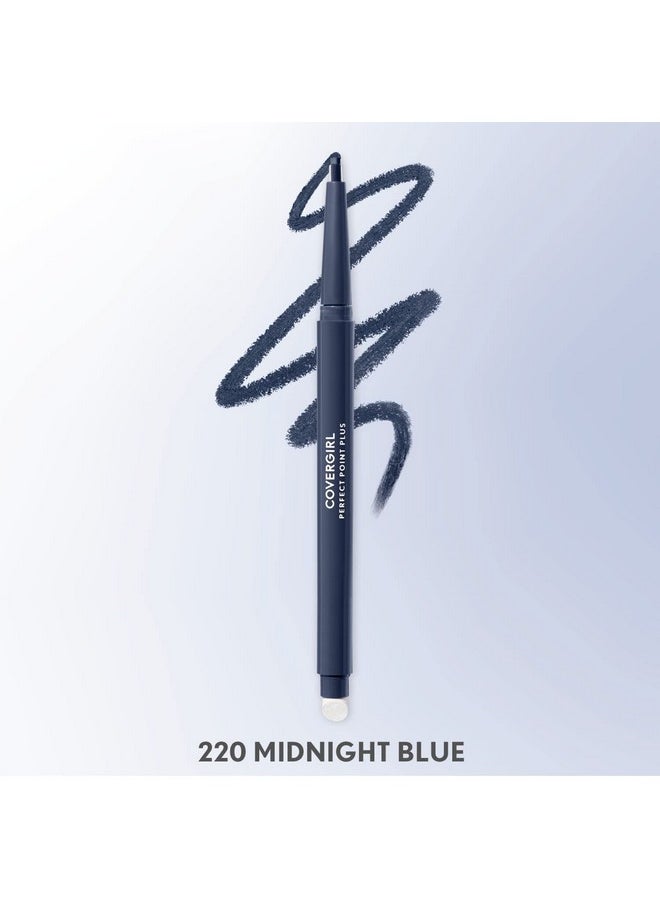 CoverGirl CoverGirl Perfect Point Plus Eyeliner Pencil, Midnight Blue, Long-Lasting, Versatile Navy Eyeliner, Soft Smudging Tip, No Sharpening Needed, Pack of 1  - Image 2