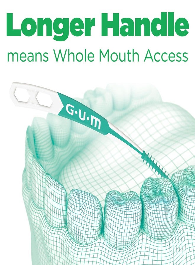 جم أعواد تنظيف الأسنان GUM Soft-Picks المتطورة وسهلة الاستخدام لتنظيف الأسنان وصحة اللثة، فرش تنظيف ما بين الأسنان للاستخدام مرة واحدة مع علبة حمل مريحة، أعواد تنظيف الأسنان الموصى بها من قبل أطباء الأسنان، 60 قطعة (عبوة من 6 قطع) - Image 3