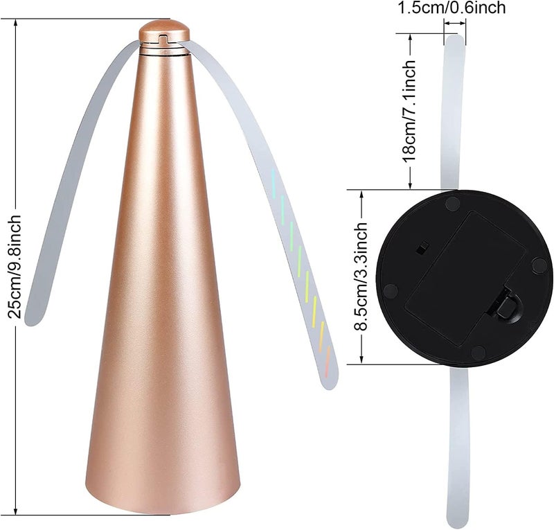 KASTWAVE Fly Fans for Tables Fly Repellent for Outdoor Bug Fan Fly Repellent Fan and Bugs Fly for Indoor Fly Insect Traps Fan Keep Flies and Bugs Table Patio Bug Fly Deterrent (2PCS) - Image 4