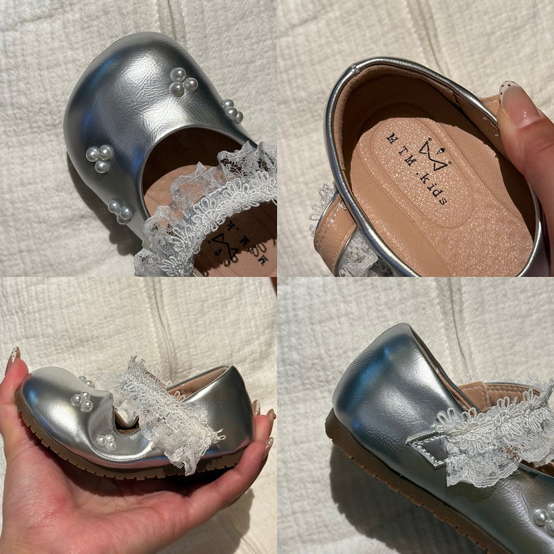Girls'' Toddler Shoes 2026 Spring New Style Kidsren''s Shallow Soft-Soled Lolita Shoes Baby Girl Pearl Princess Shoes - Image 5