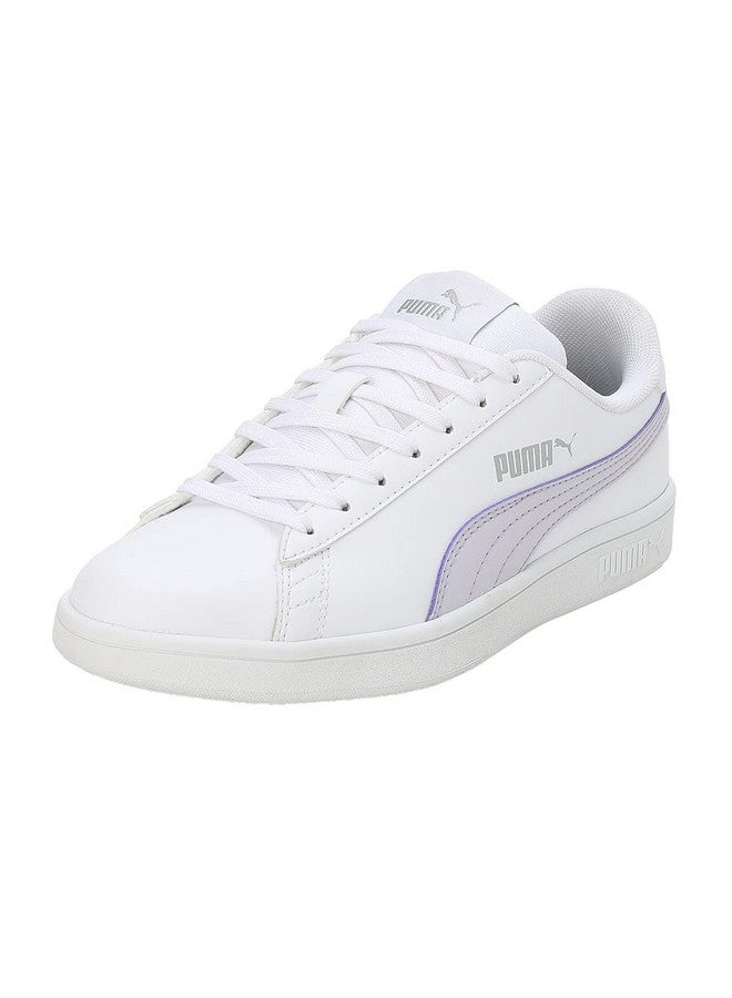 Puma Womens Smashic Wmn White-Spring Lavender-Matte Silver Sneaker - 7UK (39511101) - Image 1