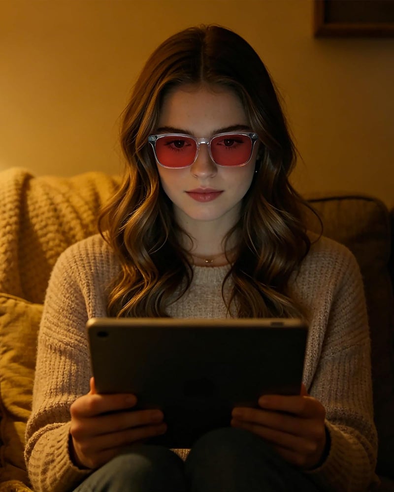 Blue Light Blocking Glasses Better Sleep UV Protection Glasses for Men Women Computer Games TVs Mobile Phones Screens Blue Ray Protection - Image 2