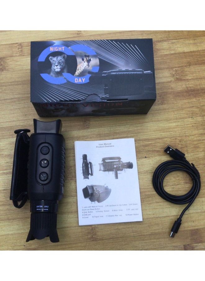 Generic E-Commerce Chinese Version Products Outdoor 1080p HD Infrared Night Vision Digital Telescope Camera-Body Color:Standard Black  - Image 1