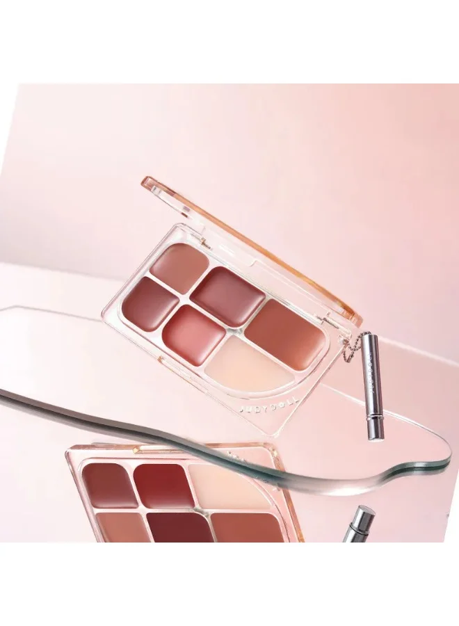 Judydoll Judydoll 6-Color Multi-Use Lip Palette #01