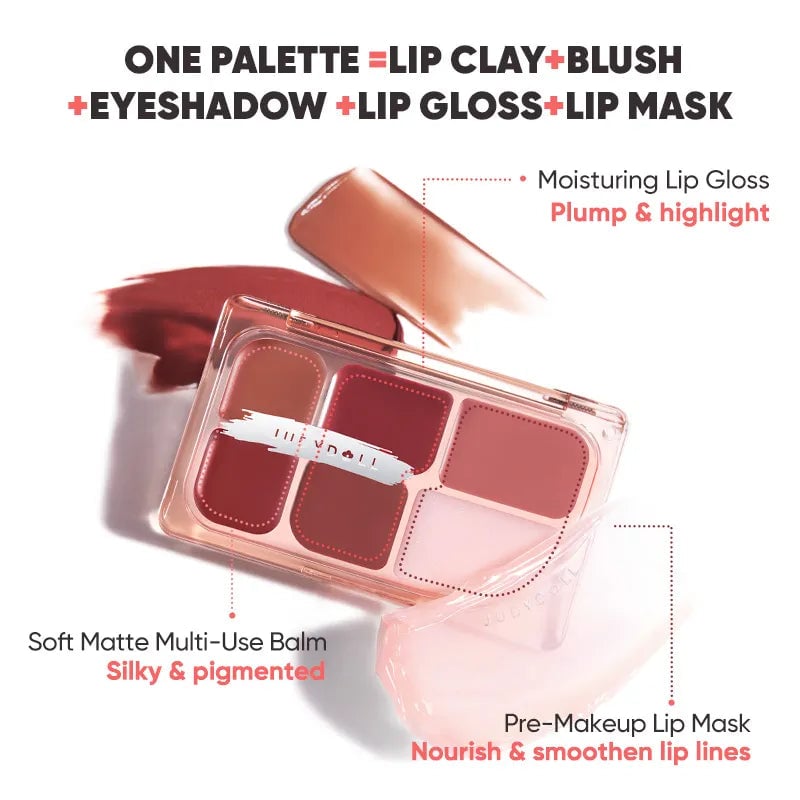 Judydoll 6 Color Multi-Use Lip Palette 01 - Image 4