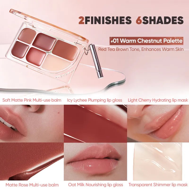 Judydoll 6 Color Multi-Use Lip Palette 01 - Image 3
