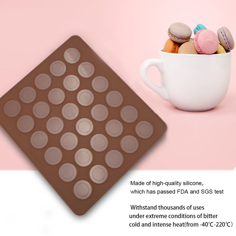 Silicone Baking Mat: Food Grade Silicone, Fda & Sgs Certified - Heat & Cold Resistant (-40℃ To 220℃), Dishwasher Safe Mat For Macaroon Cookie Pastry Baking - Image 4