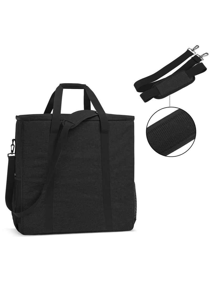 CURMIO CURMIO PC Carrying Case for Desktop Tower and Monitor, Desktop Travel Bag with Inner Divider, Bag Only, Black  - Image 4