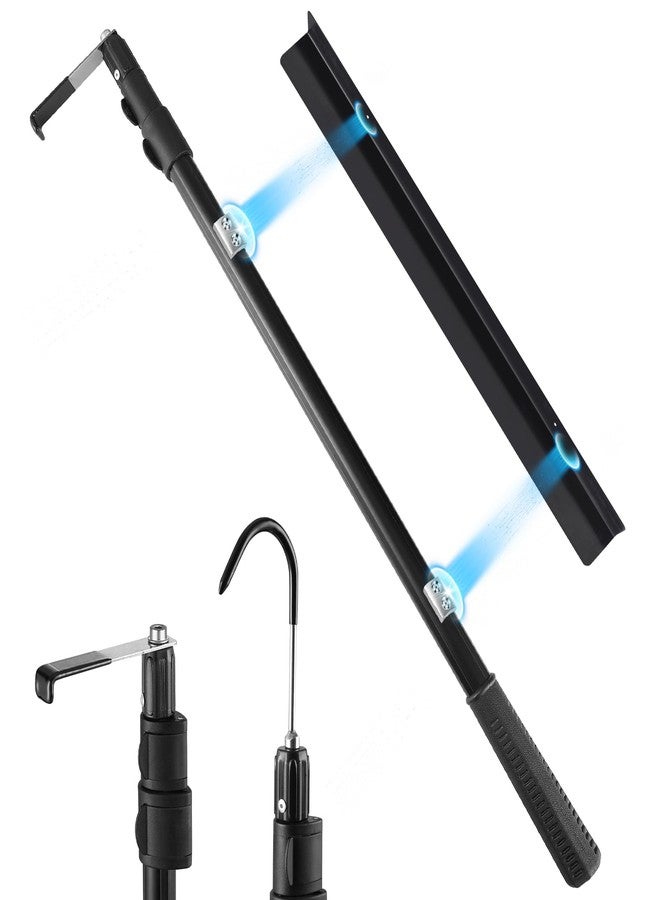 Kojcijs Magnetically Mounted 6.3 Ft Truck Cargo Grabber Reach Retriever Tool with Two Hooks, Pickup Truck Bed Heavy Duty Truck Accessories Telescoping Pole - Image 1