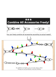 Generic String Light Hanging Kit with 250 Ft Nylon Coated Stainless Steel 304 Wire Rope String Light Cable with Turnbuckles and Hooks for Patio Outdoor and Backyard Lighting Accessories  - Image 4