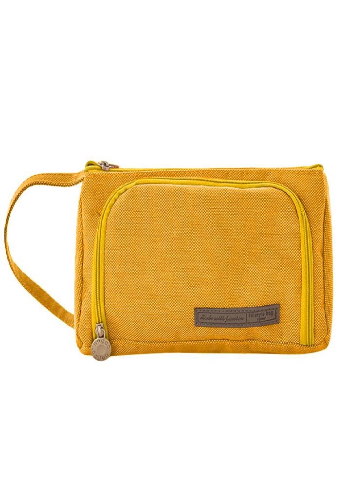 Eckek - Sagit Canvas Large Capacity Pencil Case Multifunctional Zipper School Portable - Image 1
