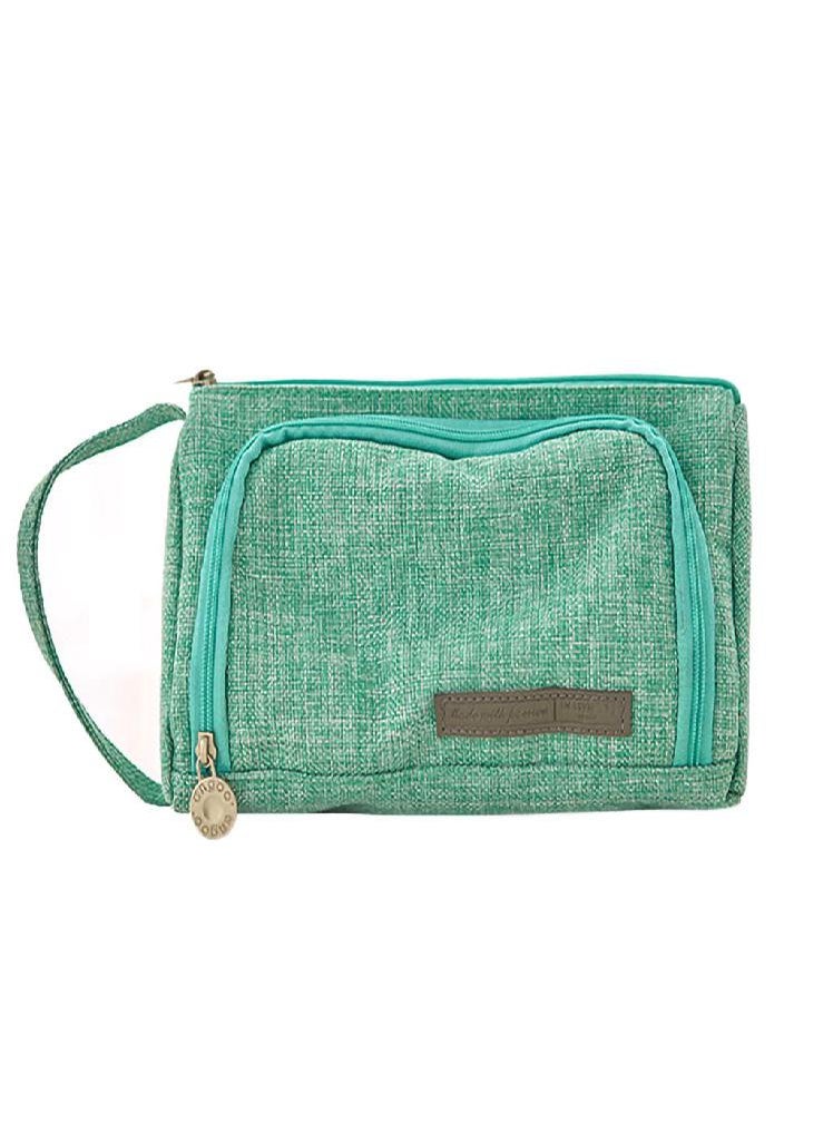 Eckek - Sagit Canvas Large Capacity Pencil Case Multifunctional Zipper School Portable - Image 1