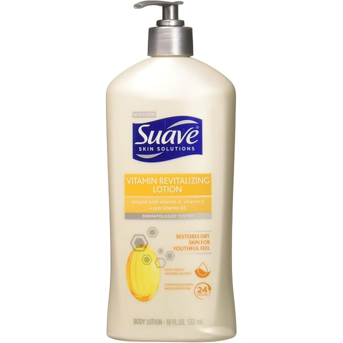 Suave Revitalizing with Vitamin E Body Lotion, 18 oz - Image 1