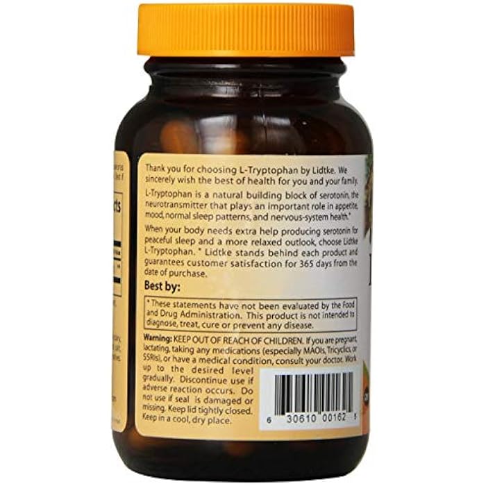 Lidtke Technologies L-Tryptophan Capsules, 60 Count - Image 2