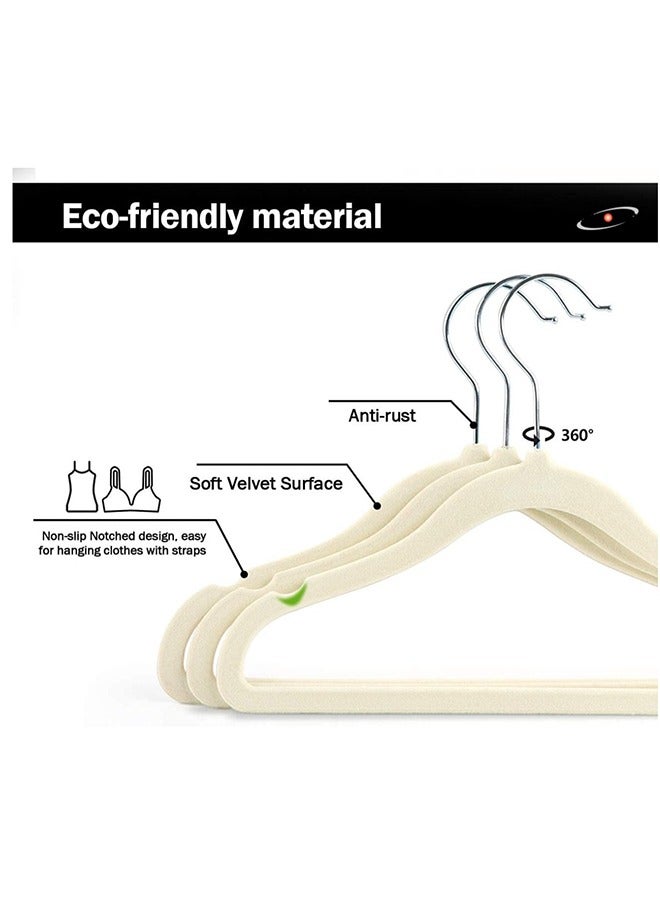 Red Dot Gift Beige Baby Nursery Clothes Hangers With 360 Chrome Swivel Hook, 28 CM, 30 Pieces  - Image 4