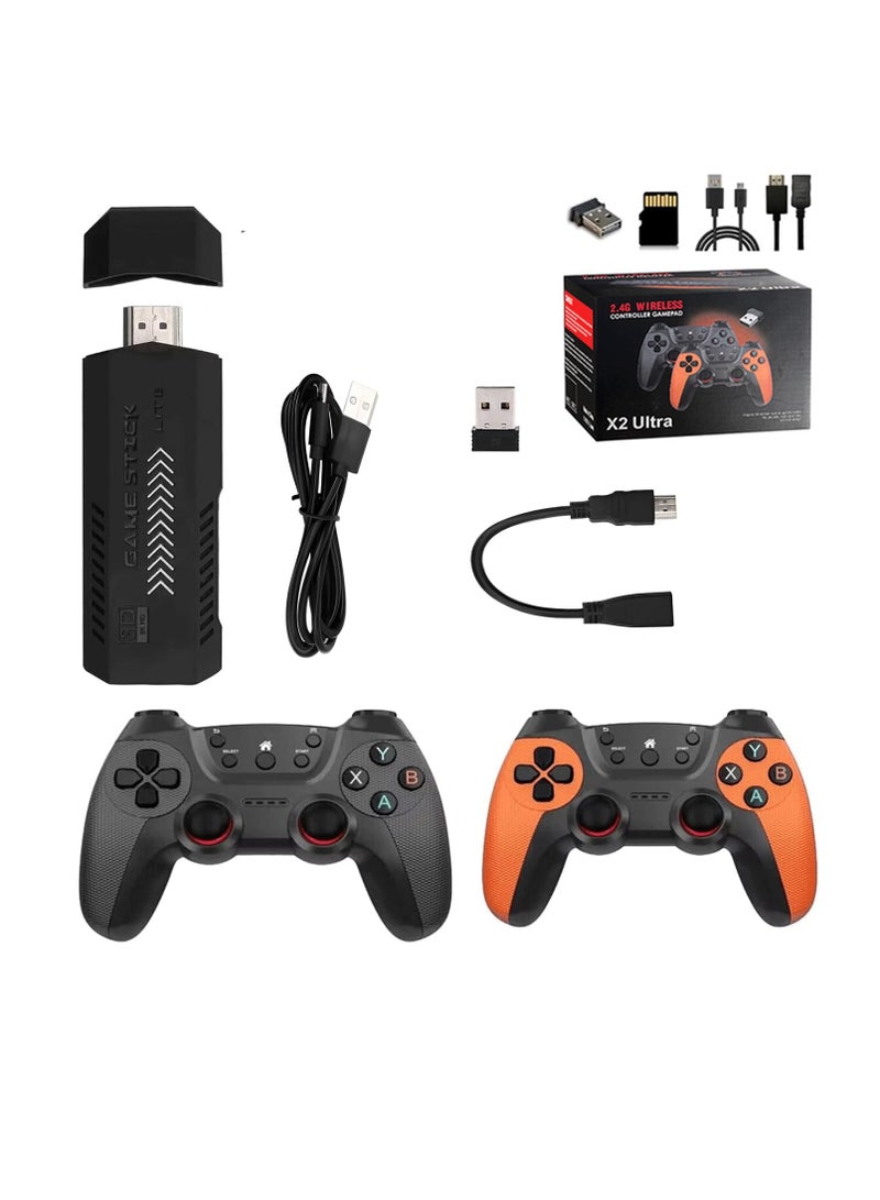 Plug and Play Video Gaming Console with 256G/58000+Games, X2 Ultra Retro Game Stick 4K, HDMI Output for TV with 2.4G Wireless Controller, Retro Arcade Emulators for Kids Adults - Image 3