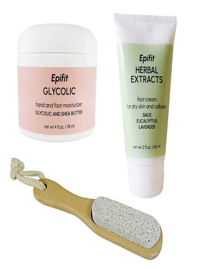 Epifit 2 Weeks Dry Skin Hand and Foot Care Kit Hand Cream, Foot Cream and Pumice Stone - Image 1