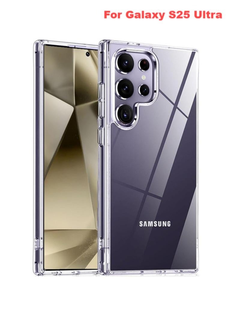 Samsung Galaxy S25 Ultra Case Cover 6.9 Inch, Effectively Delays Yellowing Case, Shockproof Bumper Protective Phone Cover, Full Coverage Drop Protection Case, Anti-Scratch Back Cover (Clear) - Image 3