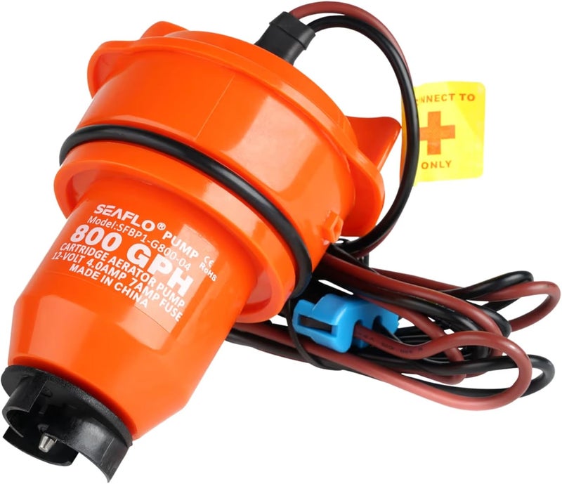 SEAFLO 12V 800 GPH Bilge/Livewell/Baitwell Pump Replacement Cartridge Motor – Fits Models: SFBP1-G800-03, SFBP1-G800-04 & SFBP1-G800-05, Quick-Click Installation, 4-Year Warranty - Image 1
