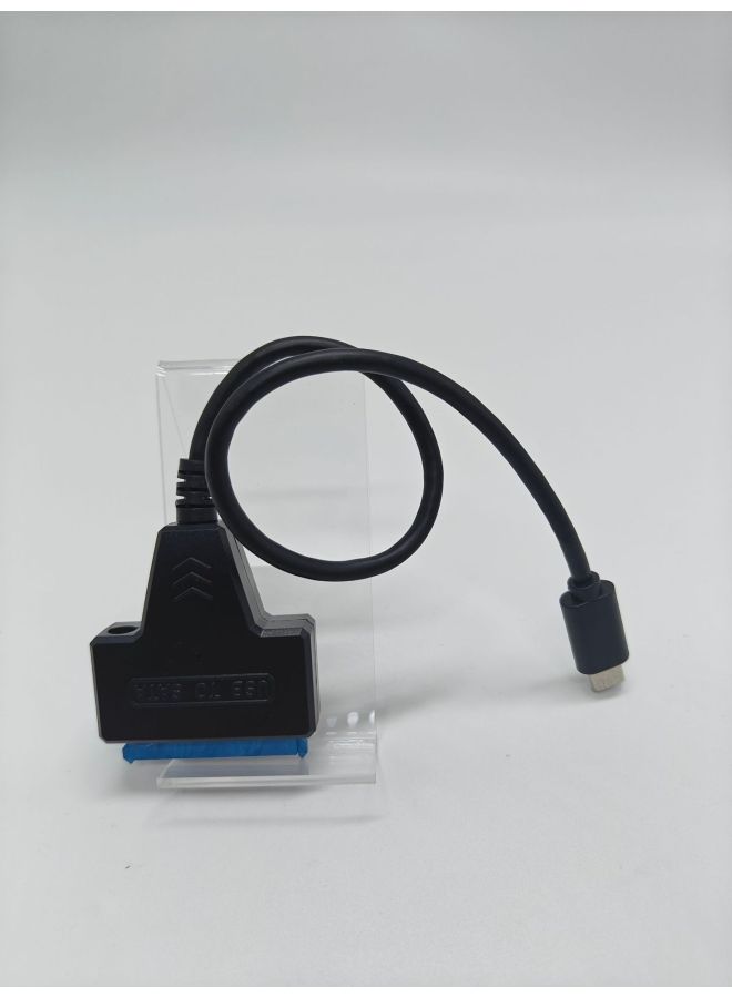USB3.0 To SATA2.0 Hard Disk Data Cable 2.5/3.5-inch Mechanical Solid State Disk Easy Drive Cable-Color:Type-c Single-wire Easy Drive Cable With DC Hole - Image 1