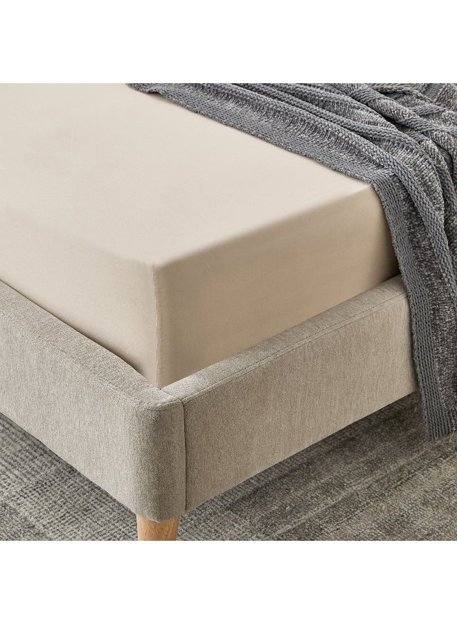 Home Box Essential Cotton Twin Fitted Sheet 120 x 200 x 36 cm - Image 1