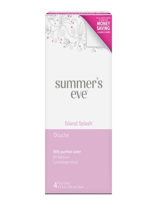 Summer's Eve Douche, Island Splash, pH Balanced, Dermatologist & Gynecologist Tested, 4.5 Fl Oz, 18 Fl Oz per pack, Pack of 6 - Image 1