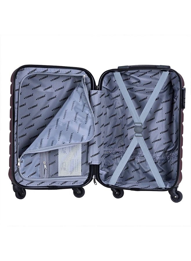 ستارجولد 4 عبوات من عربة أمتعة مقفلة ذات رقم دوار للجانب الصلب - Image 5