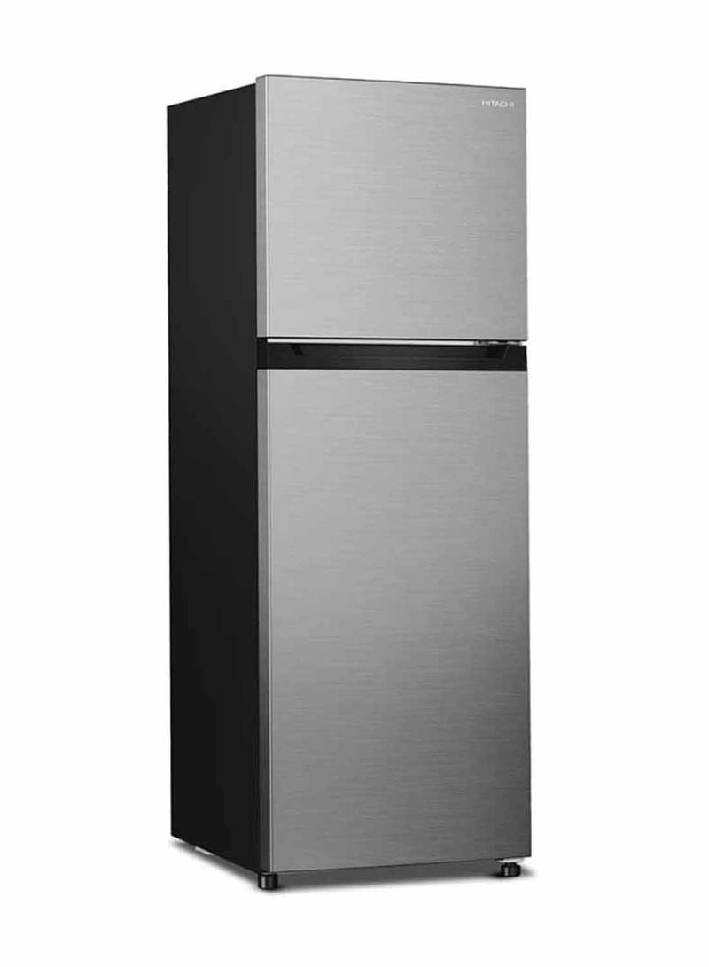 HITACHI 330L Gross & 240L Net Capacity, Top Mount Double Door Refrigerator, No Frost Fridge Freezer, High Power Inverter Compressor, Movable Twist Ice Tray, Tempered Glass Shelves 240 L HRTN5255MFXAE Inox - Image 1