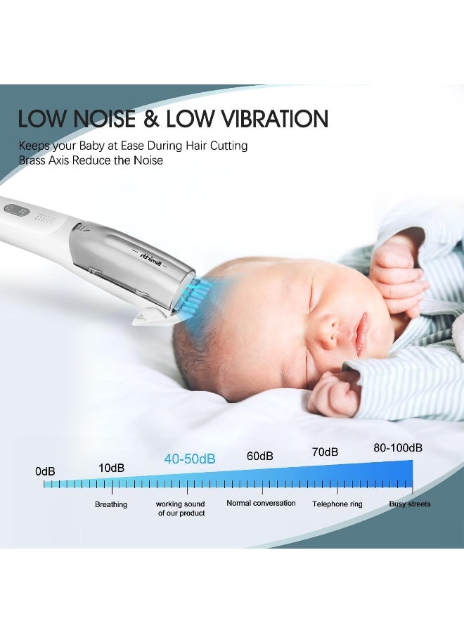 Bimirth Baby Hair Clipper with Vacuum - Hair Trimmer for Kids and Toddlers - Waterproof, Rechargeable, Cordless Hair Cutting Machine for Children (with Bag) - Image 3