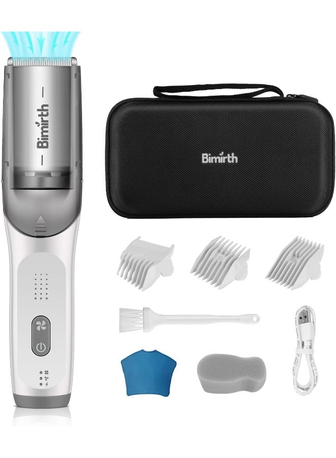 Bimirth Baby Hair Clipper with Vacuum - Hair Trimmer for Kids and Toddlers - Waterproof, Rechargeable, Cordless Hair Cutting Machine for Children (with Bag) - Image 1