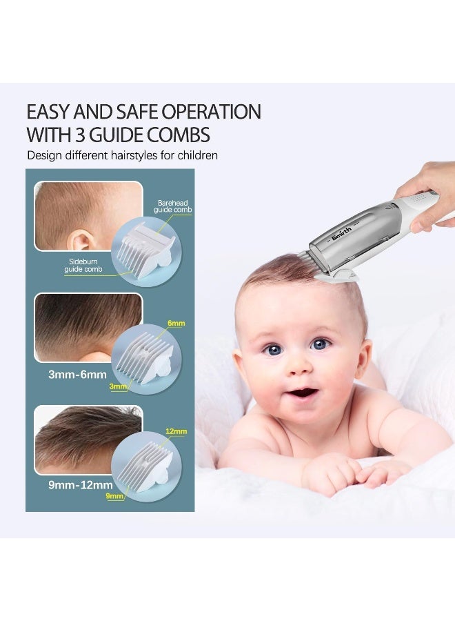 Bimirth Baby Hair Clipper with Vacuum - Hair Trimmer for Kids and Toddlers - Waterproof, Rechargeable, Cordless Hair Cutting Machine for Children (with Bag) - Image 5