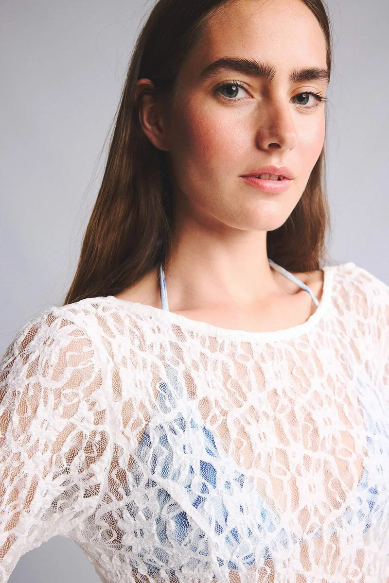 Defacto  Regular Fit Lace Beach Dress for Women | Best Price UAE