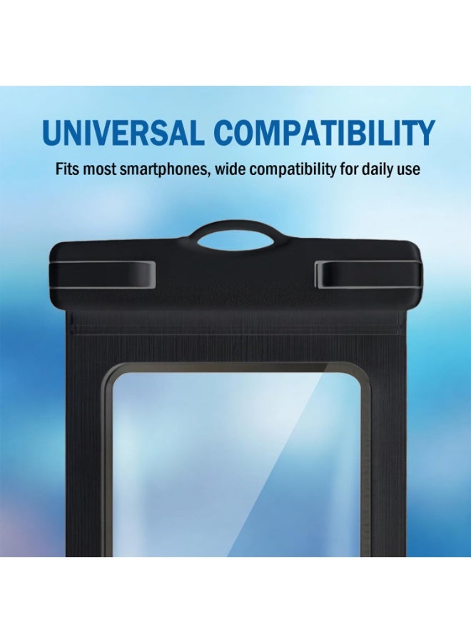 2 Pack Waterproof Phone Case IPX8, Universal Phone Pouch Underwater Dry Bag with Lanyard, Sensitive Touch Screen, Fits iPhone Samsung up to 7.2”, for Beach Swimming Snorkeling Travel - Image 4