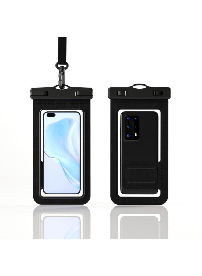 2 Pack Waterproof Phone Case IPX8, Universal Phone Pouch Underwater Dry Bag with Lanyard, Sensitive Touch Screen, Fits iPhone Samsung up to 7.2”, for Beach Swimming Snorkeling Travel - Image 1