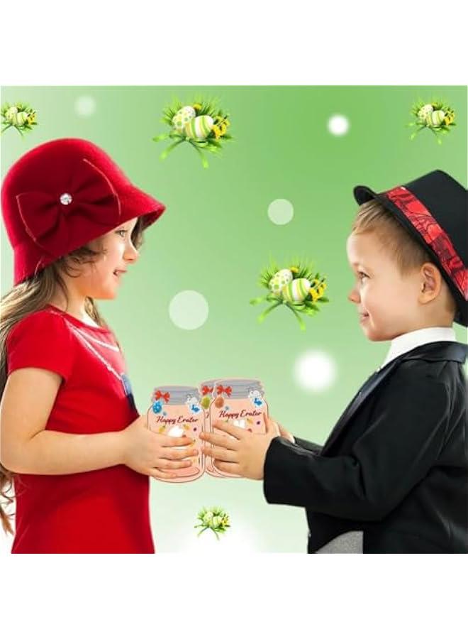 Generic Gift Cards Happy   Jar Candy Holder Cards for Kids, Bottle Shape Greeting Cards with Treat Bags, DIY Exchange Cards for Boys Girls School Class Classroom Party Favors  - Image 5