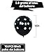 TONIFUL 100pcs Black and White Polka Dots Balloons 12inch large Polka Dot Latex Party Balloons for Wedding Birthday Party Festival Decoration Halloween Supplies - Image 2