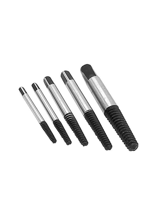 NIBEMINENT 5-Piece Screw Extractor Drill Bit Guide Set Black/Grey - Image 1