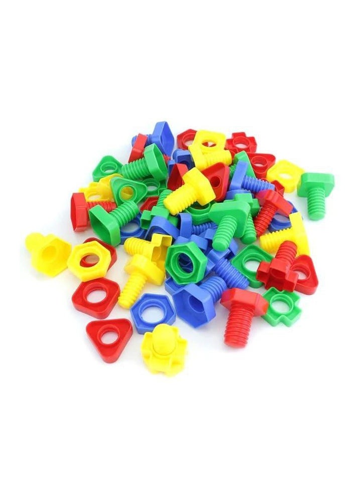 Generic - Nuts and Bolts Game, Montessori Shape and Color Matching Game for Toddlers, Building Tool to Improve Fine Motor Skills and Bolt Sorting for Kids. - Image 1
