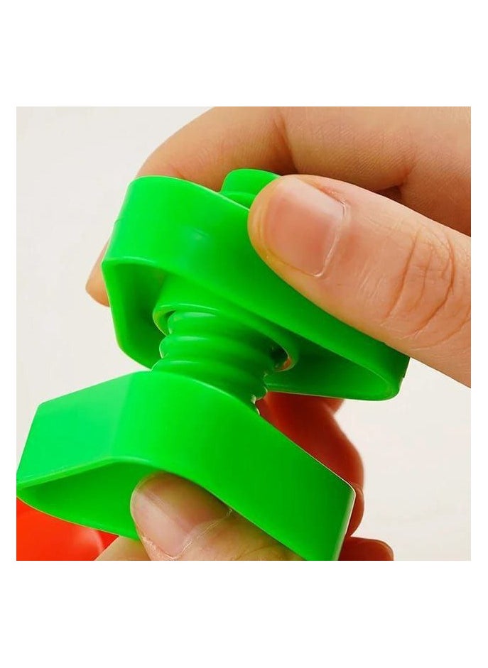 Generic - Nuts and Bolts Game, Montessori Shape and Color Matching Game for Toddlers, Building Tool to Improve Fine Motor Skills and Bolt Sorting for Kids. - Image 1